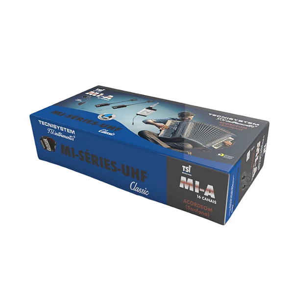 Microfone Sem Fio UHF Acordeon Sanfona TSI TSI-MI-A
