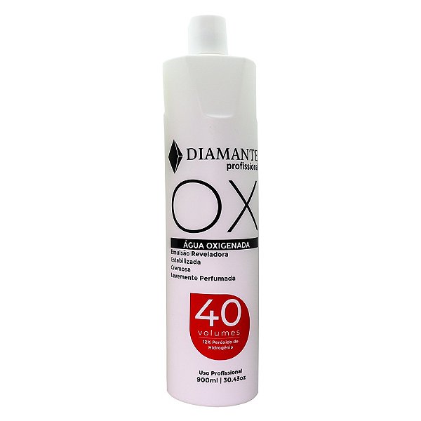 Água OX oxigenada Volume 40 de 900ml - Diamante Profissional