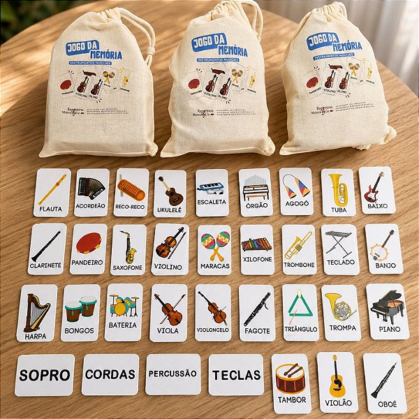 Jogo em MDF: Instrumentos Musicais