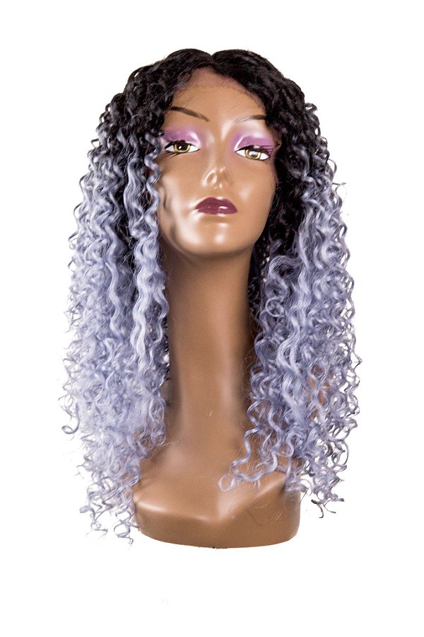 Peruca Lace Wig THALIA SLEEK Cor TT1B/GREY Ref.: RCG - L107273/3SWK + Grátis um suporte de peruca