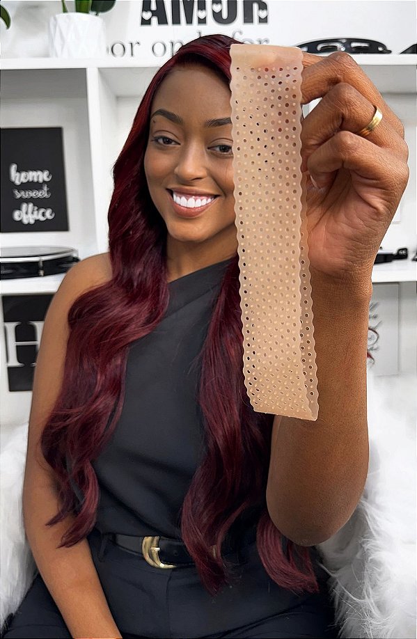 Faixa Hair Grip De Silicone P/ Fixar Lace Wig