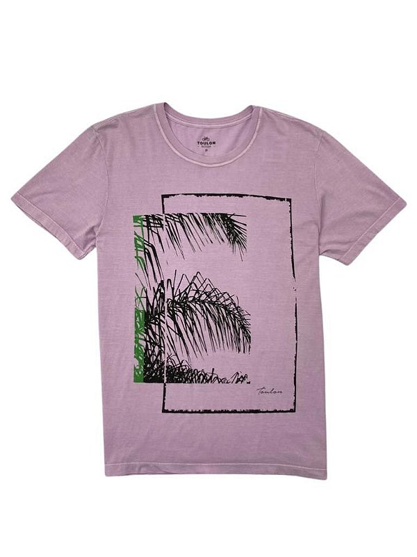 Camiseta Estampada Folha Palmeira