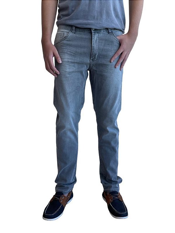 Calça Jeans Slim Bigode Prensa
