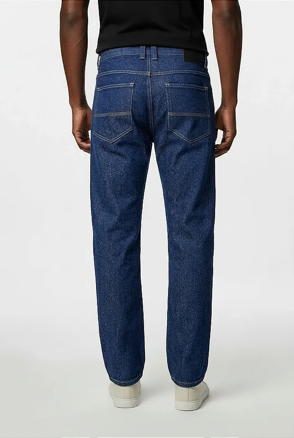 Calça Jeans Escura Básica