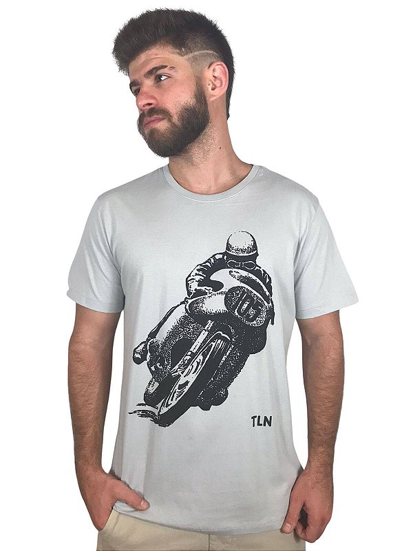 Camiseta Estampa Motociclista