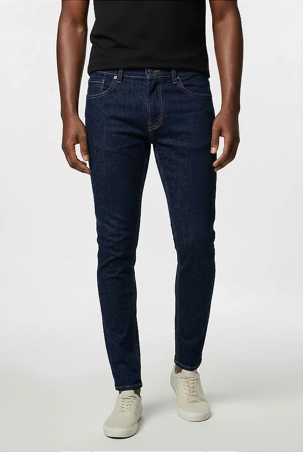 Calça Jeans Slim com Elastano