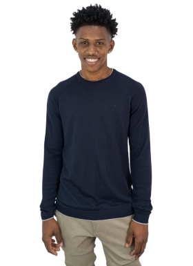 Tricot Gola Redonda Det Na Barra