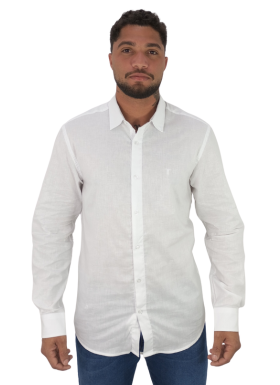 Camisa Elaborada Algodão com Linho