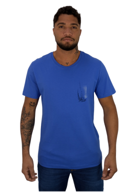 Camiseta Barco Onda Azul