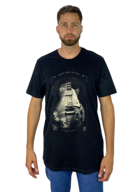 Camiseta Elaborada Guitarra Corrosão