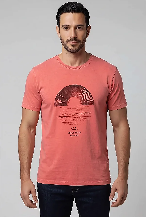 Camiseta Estonada Disc Ocean Waves