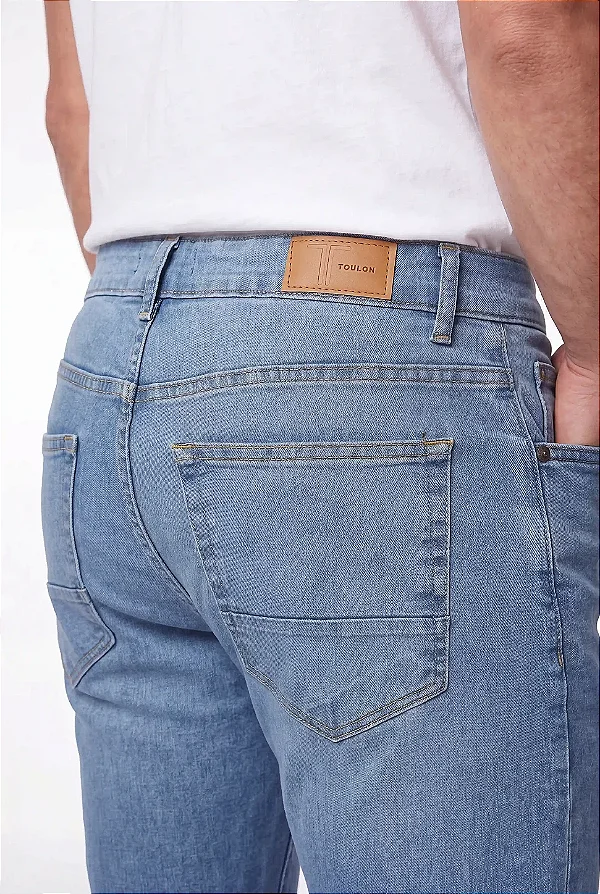 Calça Jeans Slim Destroyer Big Laser
