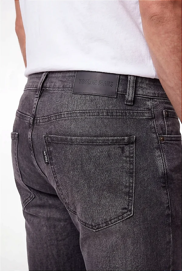 Calça Jeans Slim Black