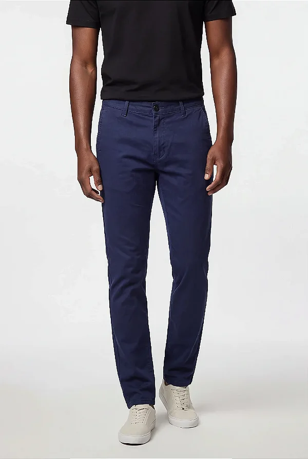Calça Chino Jeans Bolso Faca