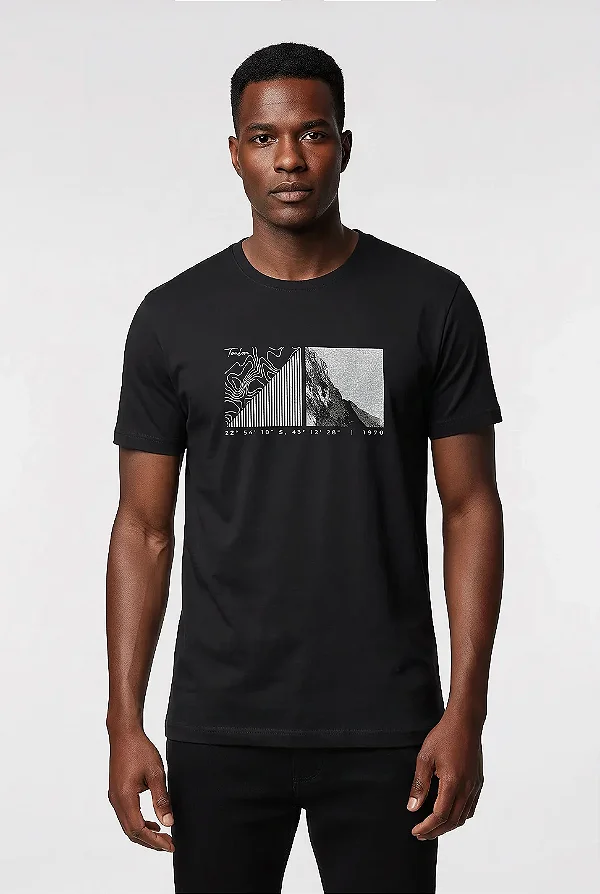 Camiseta Estampa Cordenadas
