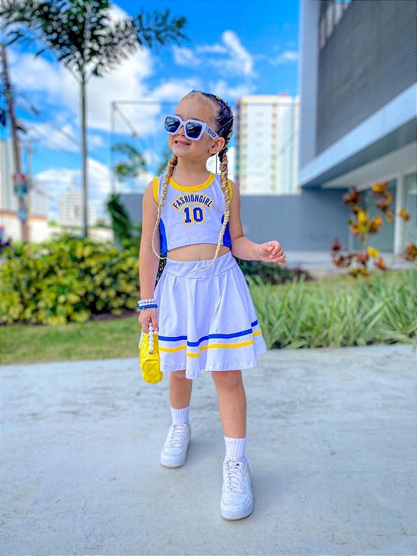 Conjunto Brasil Short/Saia