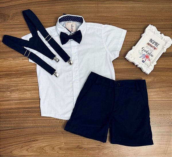 CONJUNTO ESPORTE FINO CURTO AZUL MARINHO