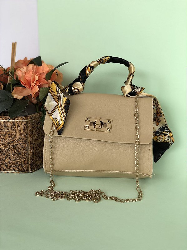 Bolsa Bloguerinha  Juvenil  Bege