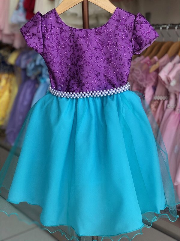 Vestido Fundo do Mar Ariel