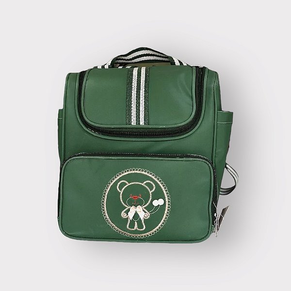 Mochila Urso Multifuncional Unissex Verde Militar