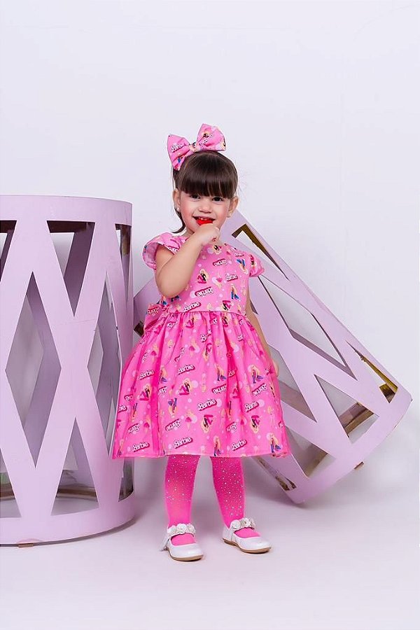 Vestido Barbie Infantil Temático