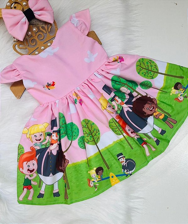 Vestido Temático Mundo Bita - Ss boutique Infantil -Tem de tudo para aquela  criança que anda no estilo.