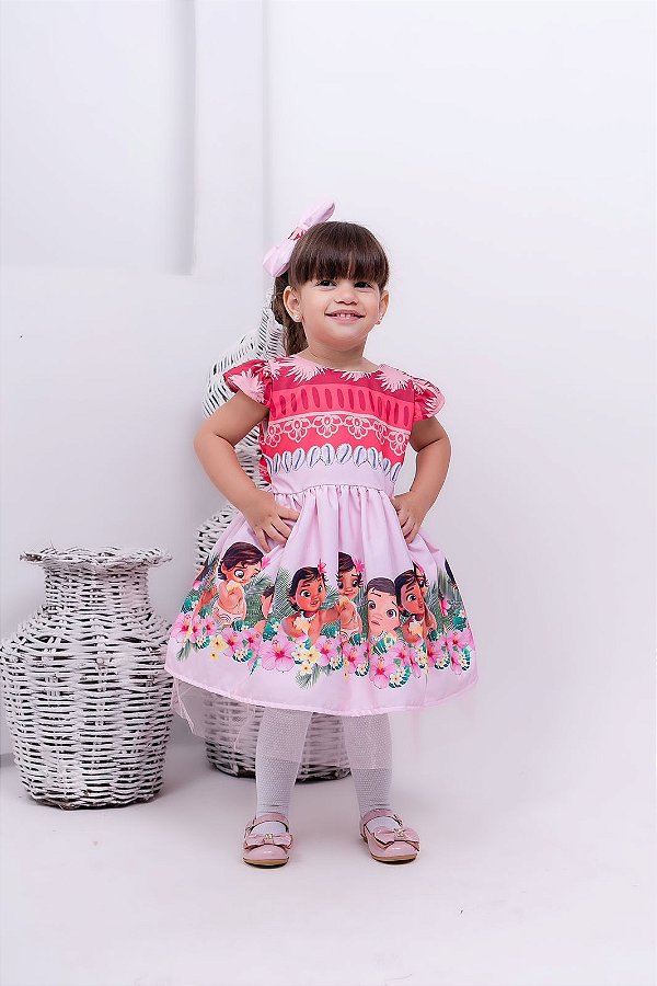 Vestido Temático Moana Baby - Ss boutique Infantil -Tem de tudo para aquela  criança que anda no estilo.