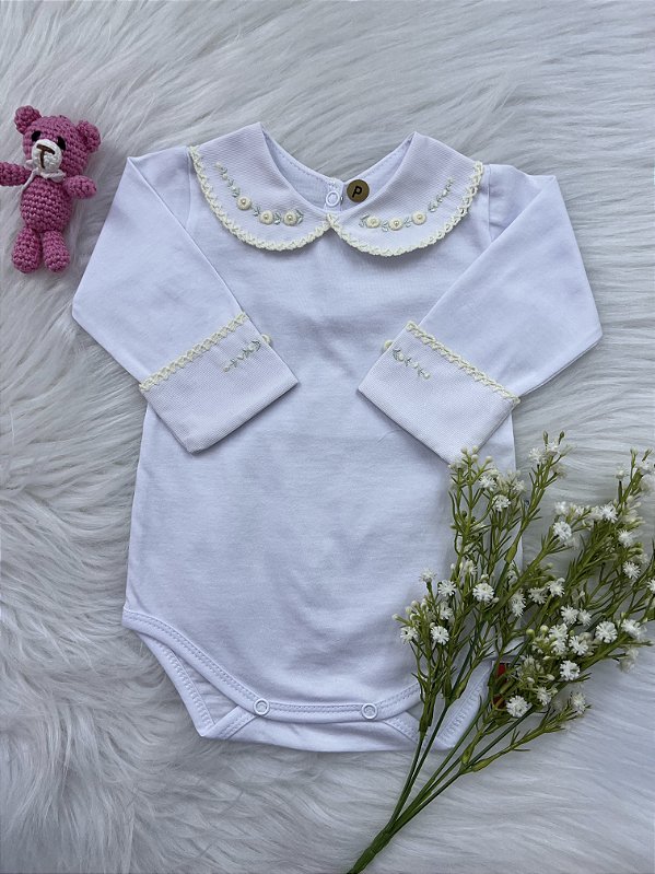 BODY DE LUXO ROCOCO PUNHO AMARELO