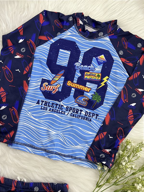 Roupa de Banho Infantil Prancha Vermelha