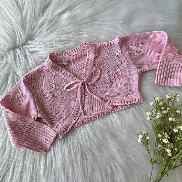 BOLERO ELABORADO ROSA FLOR