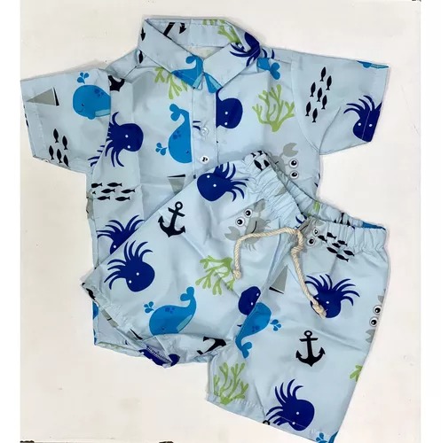Conjunto Mauricinho Fundo do Mar