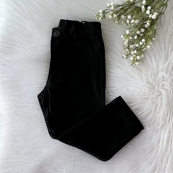 Calça Esport Infantil Preto Sarja