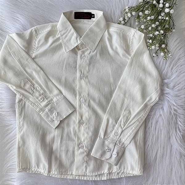 Camisa Infantil ML Champanhe