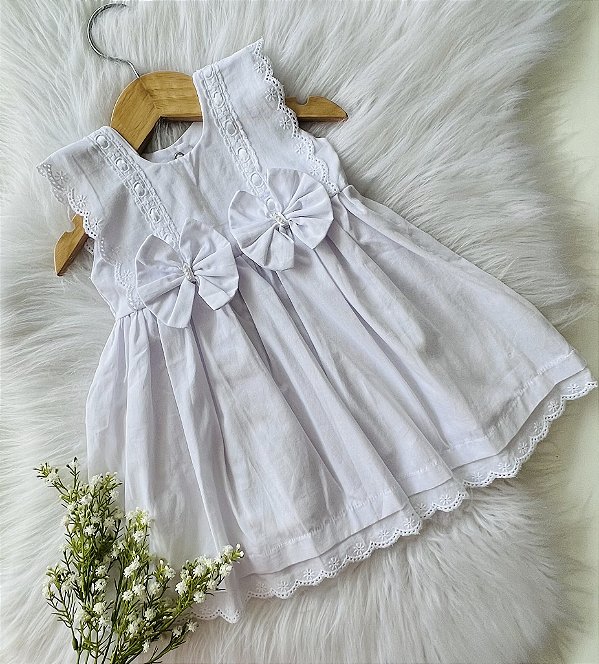 Vestido Branco Batizado Blanca