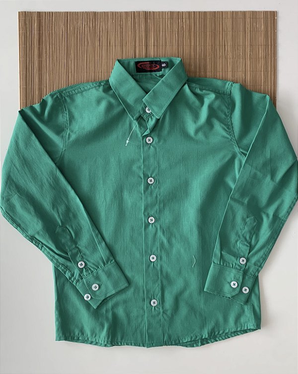 Camisa Infantil ML Verde Bandeira