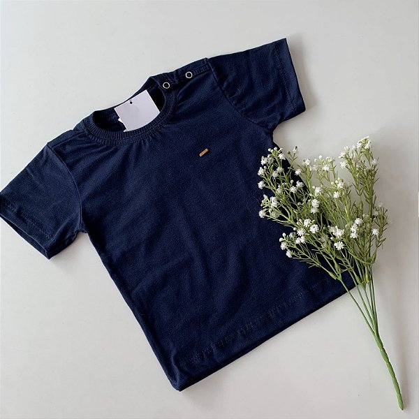 Camiseta Bebê Básica Marinho