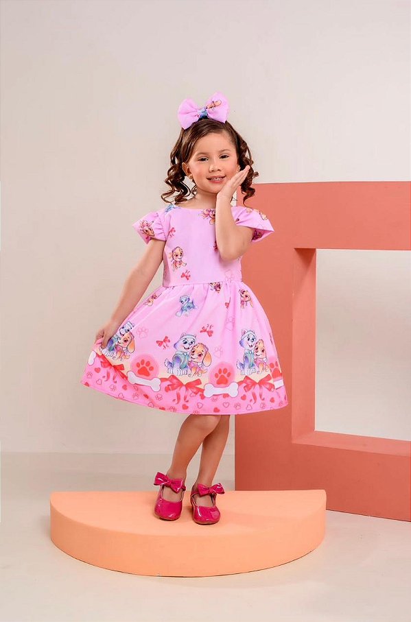 Vestido Temático Patrulha Canina