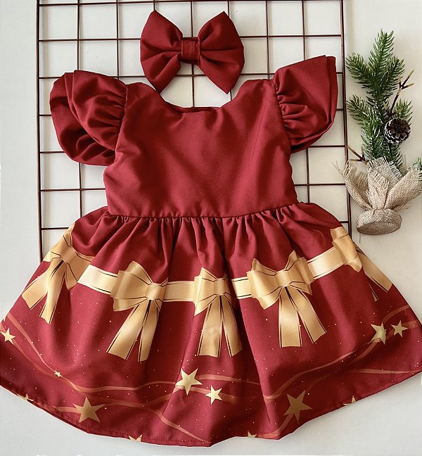 Vestido Vermelho Laço