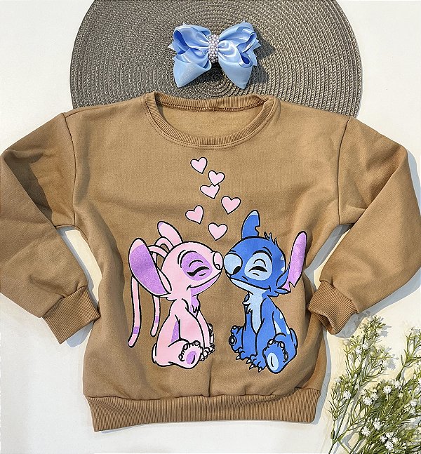 Casaco moletom Stitch Nude
