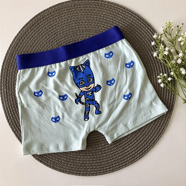 Cueca Infantil Menino Gato Verde