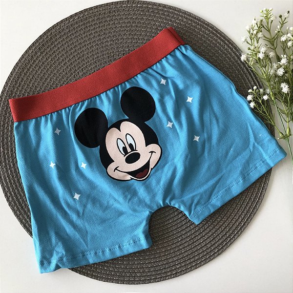 Cueca Infantil Mickey Azul