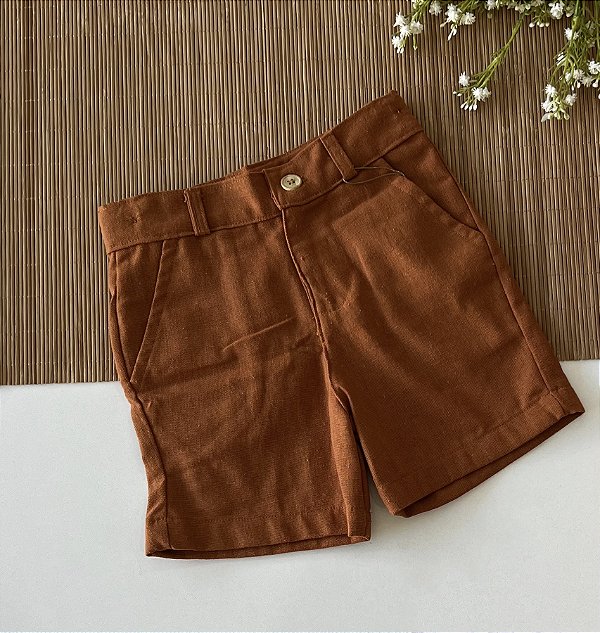 Bermuda Caramelo Linho