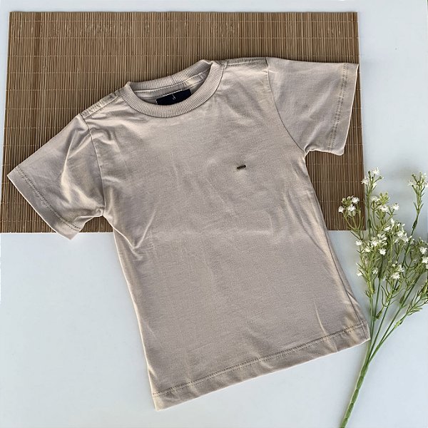 Camiseta Infantil Básica Caqui