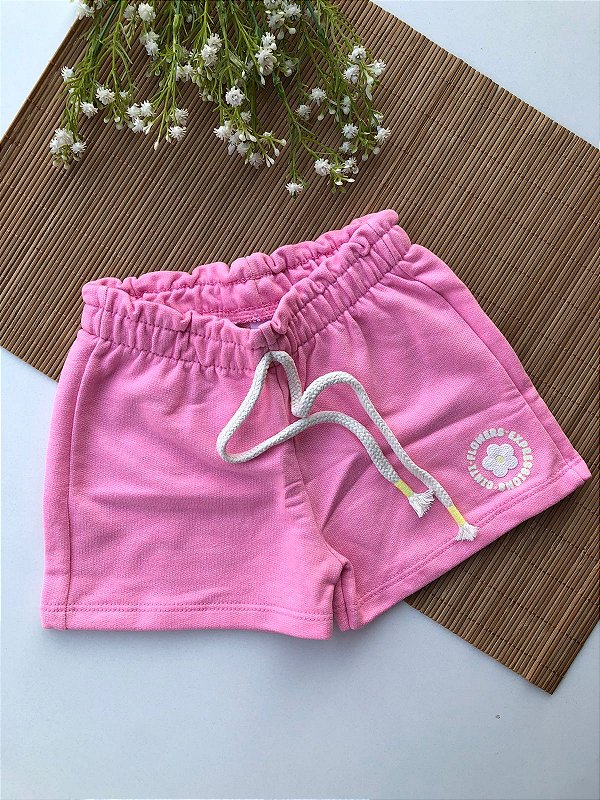 Short Moletinho Rosa Barbie