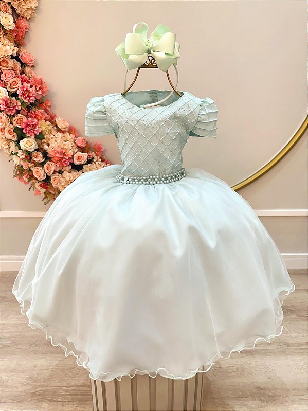 Vestido de Festa Infantil Nervuras Tifany