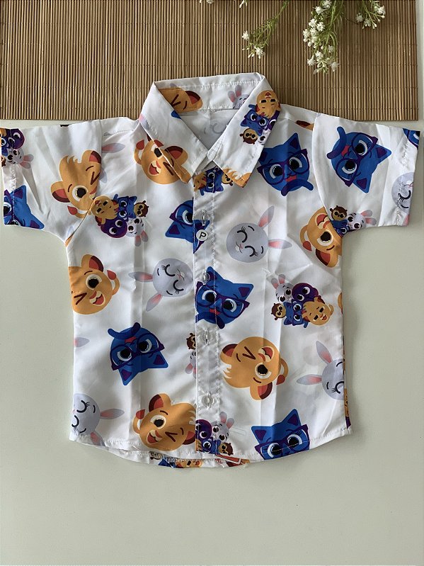 Camisa Temática Bolo Fofos Branca