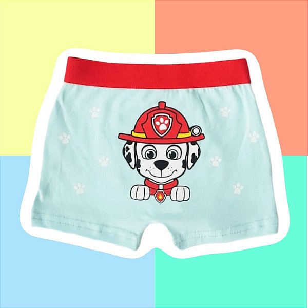 Cueca Box Infantil Patrulha Canina MARSHALL