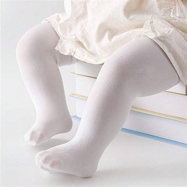 Meia Calça Bebê Trifil Fio 40 Branca