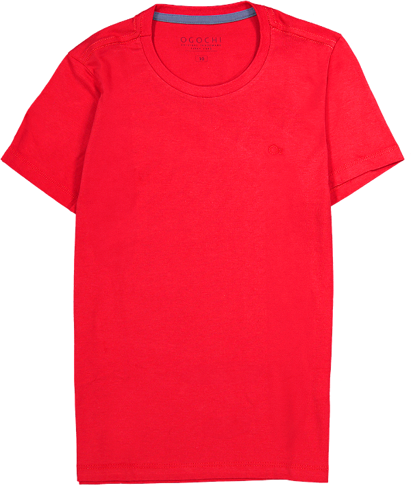 Camiseta Infantil Essencial Slim Ogochi Vermelha