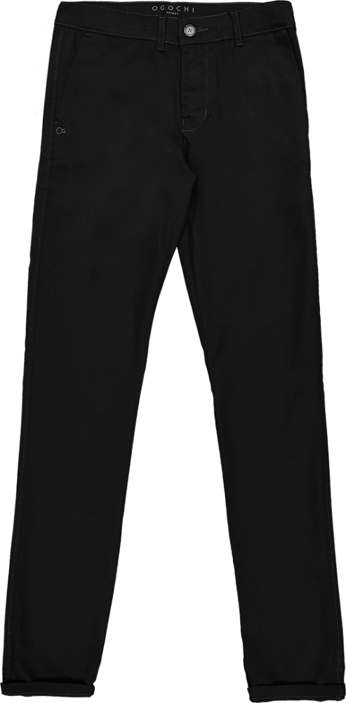 Calça Infantil Essencial Color Slim Preta Ogochi